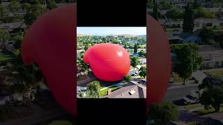 بالون الماء بطول 1000 متر 💦 الذي غمر المدينة! 😱#shorts #shortvideo