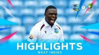 킹, 75점 득점 & 실스, 후반 추가 득점! 하이라이트 | 서인도 제도 vs 호주 | 2차 테스트 2일차