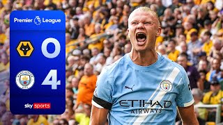 Haaland, Reijnders & Cherki get Man City off to FLYING start | Wolves 0-4 Man City | EPL Highlights