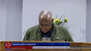 Mercredi 13 août  2025, "La haute sanctification contre la haute séduction " Frère Michée ILUNGA