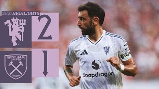 프리시즌 투어 첫 승! | 맨유 vs 웨스트햄