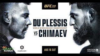 UFC 319 LIVE DU PLESSIS VS CHIMAEV LIVESTREAM & FULL FIGHT COMPANION