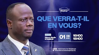 CULTE DU VENDREDI  01.08.2025  | QUE VERRA-T-IL EN VOUS ? | DIACRE MARLIN NTAMBUE