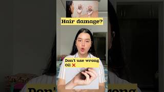 Hair damage?Don’t use wrong oil ❌ #skincare #haircare #shorts #viral #ytshorts #hairfall #doctor