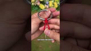 Kannst du diesen Ring in wenigen Sekunden abnehmen?#Rätsel#puzzle#iq#iqtest