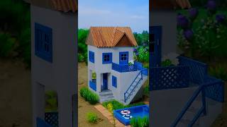 Can You Build a 2 Story House with Mini Bricks in Just 24 Hours?  #miniature #shorts