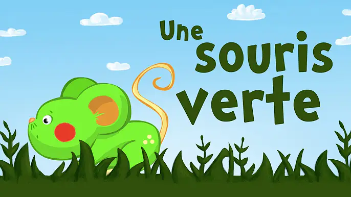 Une souris verte (comptine avec paroles)
