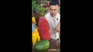 🔴 how to cutwatermelon by funny man 🔴