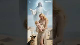 The baby was poisoned, the puppy asked Jesus for help #cute #jesus #shorts