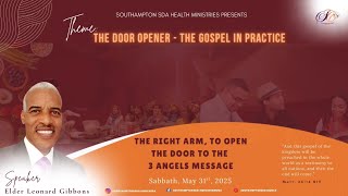 SSDA Church Health Ministry Worship service | Sabbath, May 31, 2025 | Elder Leonard Gibbons