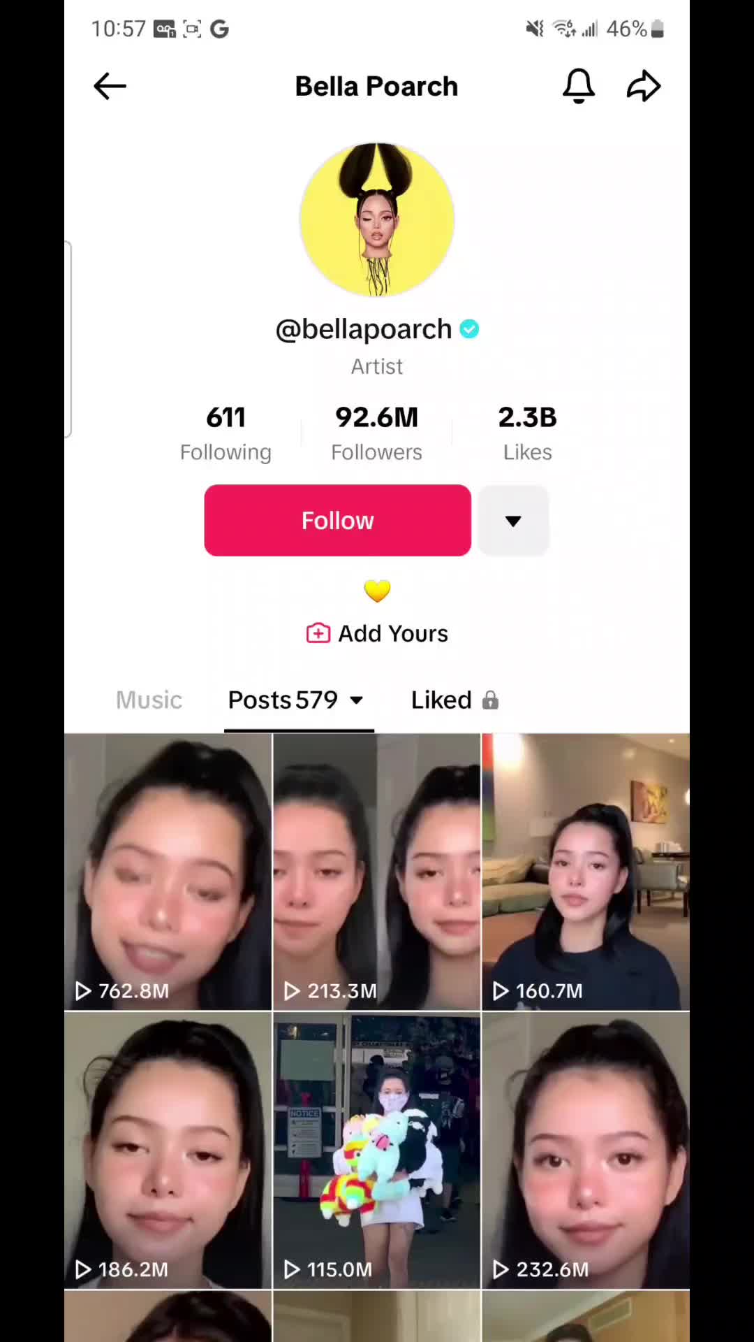 @Bella Poarch Most viewed video on tiktok. #mostviewed #bellapoarch