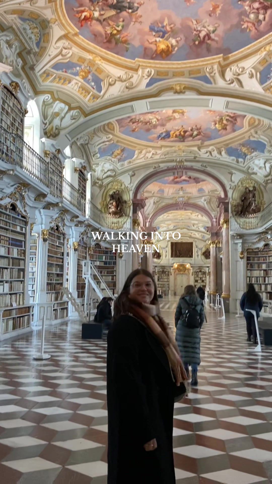 Almost 7M views later…so glad to have shared this beautiful place with so many people 🤍📖🥀 #admontabbeylibrary #admontlibrary #librarytok #booktok