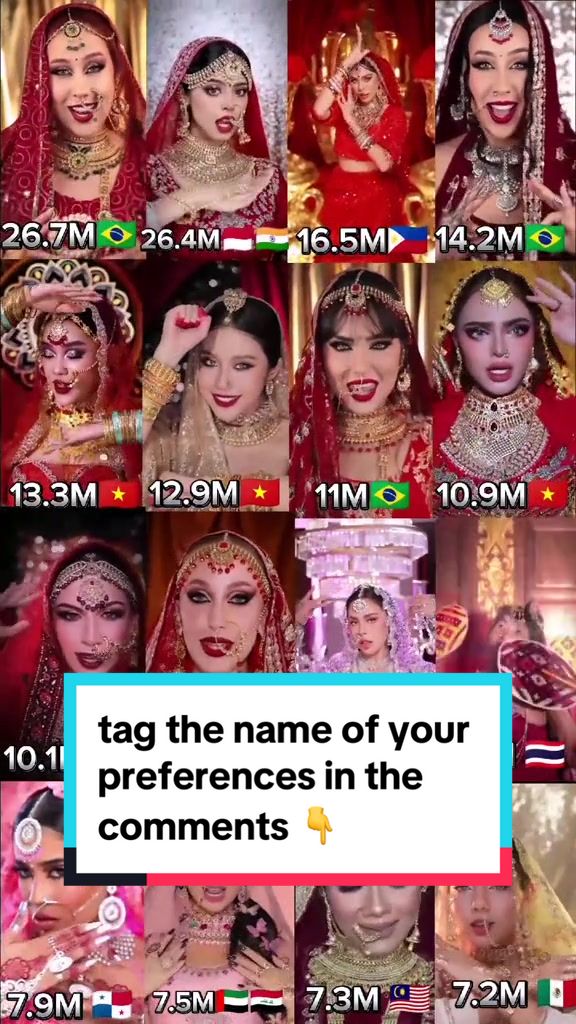 the most viewed and liked videos according to tiktok but everyone has their own taste, everyone has their own preference don't forget to tag the name of your favorite in the comment below 👇 #jharna #jharnabhagwani #asoka_squad🦅 #asokamakeuptrend #asokatrend #trend #originalasoka #makeuptransition #makeuptrend #philippines #bresil #viralvideotiktok #trending #makeuptransformation 