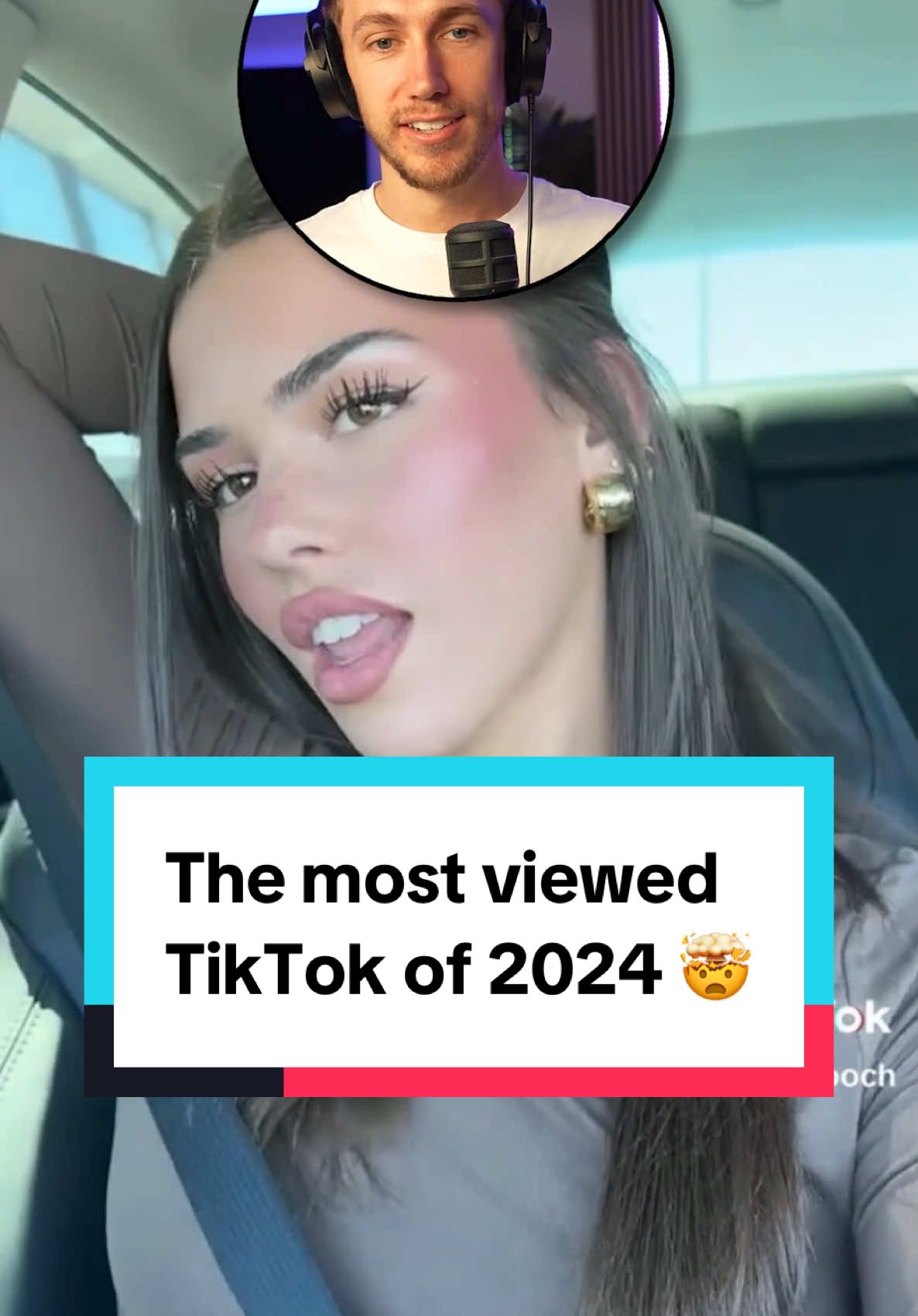 The most viewed TikTok of 2024 🤯 #miniminter #leahhalton #tiktok #fyp