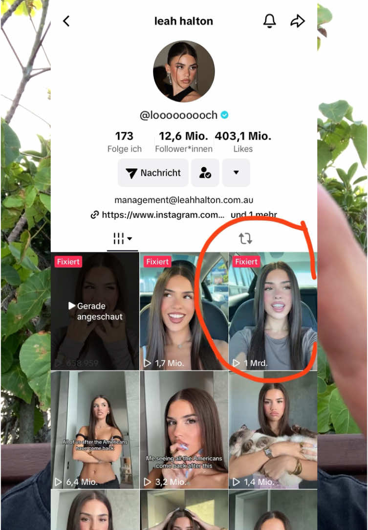 Leah Halton has reached 1 billion views in her viral TikTok!!