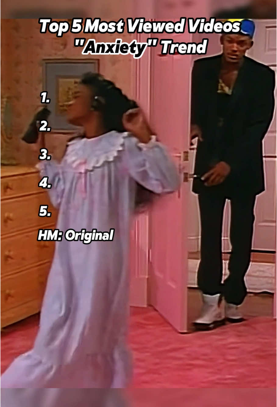 Top 5 Most Viewed Videos "Anxiety" Trend #fyp #trend #willsmith #dance #anxiety #doechii #gardinerbrothers #freshprince 
