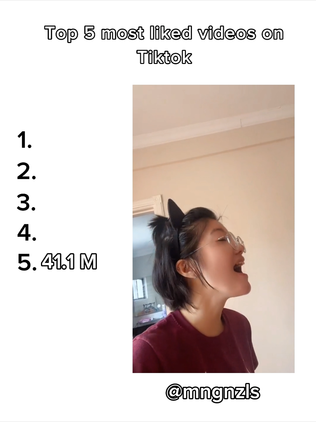 Top 5 most liked videos on Tiktok #mona #bellapoarch #sugarcrush #tik_tok #fyp #viralvideos #likе 