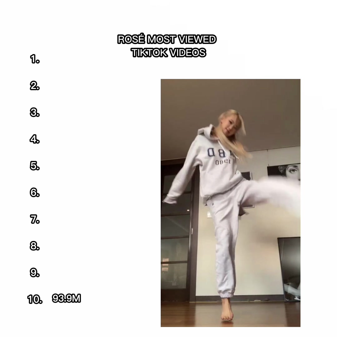 Rosé most viewed tiktok videos|| Quem será o próximo? Talvez flope pelo horário #fy #rose #roses_are_rosie #blackpink #viral #view #video #roseannepark #apt #brunomars #lisa #jennie #jisoo #rosie