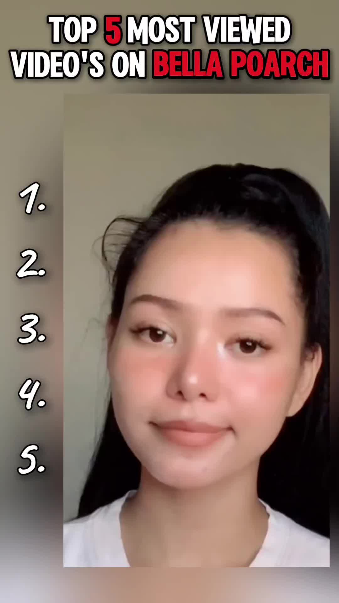 top 5 most viewed Bella Poarch videos on tiktok #foryoupage #fyp #fypシ #viewed #bellapoarch @Bella Poarch 