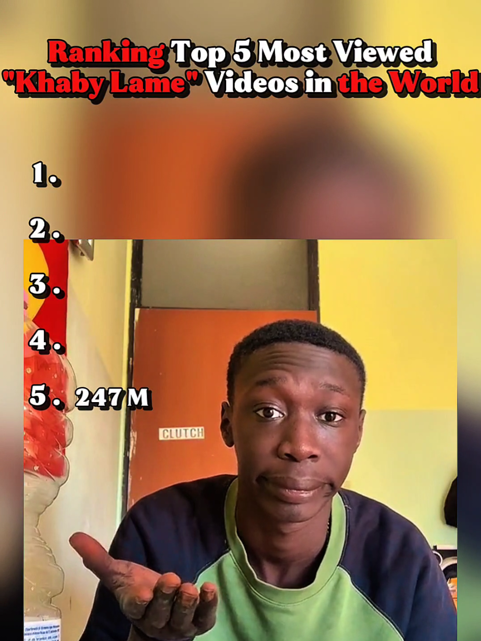 Ranking Top 5 Most Viewed Khaby Lame Videos in the World #khabylame #mostviewed #top5videos #viraltiktokvideo #khaby #nowordsneeded #tiktoklegend #globalstar #funnycontent #tiktokking