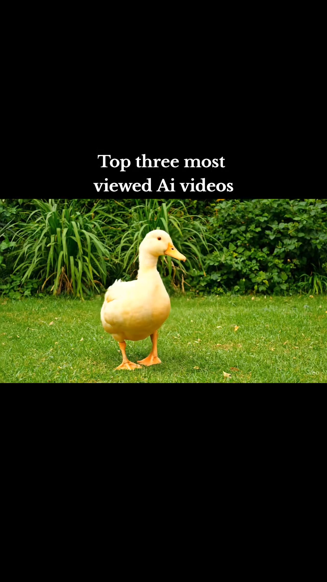 Top Three most viewed Ai videos on TikTok 