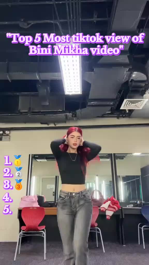 top 5 Most tiktok view of Bini Mikha video #binimikha #mikha #bini #biniph