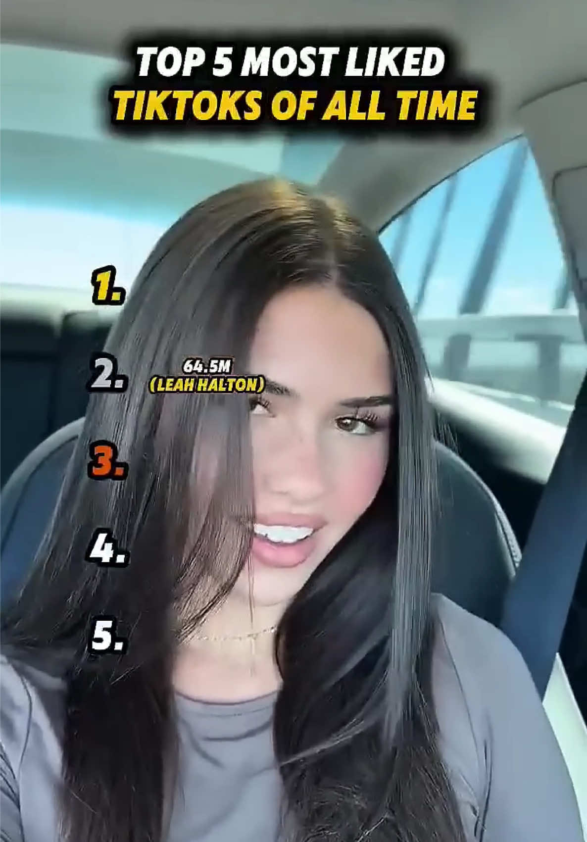 MOST LIKED TIKTOKS Of All Time 😮😮 #leahhalton #bellapoarch #mostliked #tiktok #top5