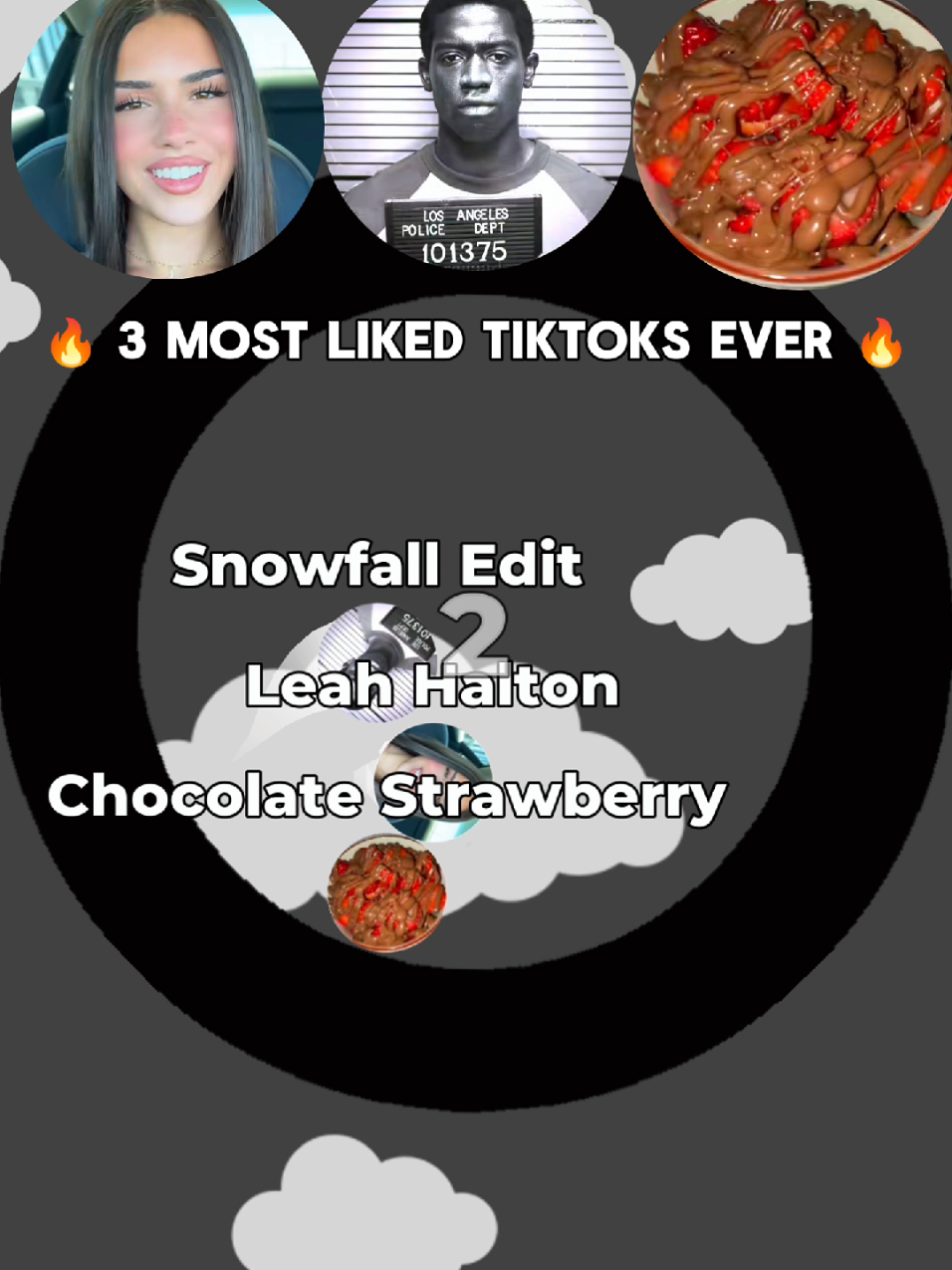 🔥 3 most liked tiktoks ever 🔥 #mostlikedvideo #marblerace #leahhalton #strawberrychocolate #snowfall