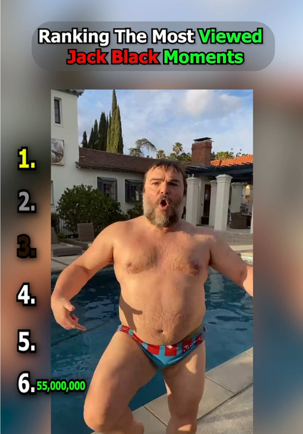 Ranking The Most Viewed Jack Black Moments #jackblack #jackblackbowser #tenaciousd #jackblacktiktok #peachessong