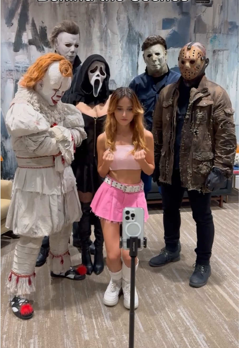 Behind The Scenes of the most popular video on my social media 😳 600.000.000 views in total! Do you want to see the result? #Halloween #Horror @TwistedPennywise @Jason Voorheezy @Michael Myers @Michael Slayers @GhostfaceMami