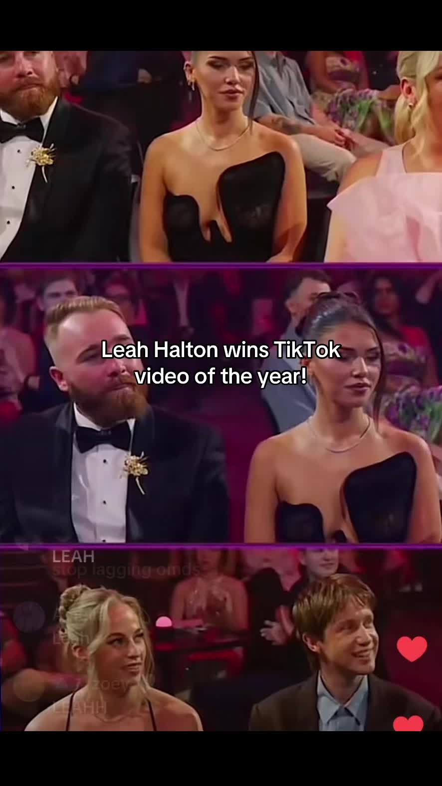 Congratulations gurll #leahhalton #tiktokawards #viral #creatersearchingsight #genz 