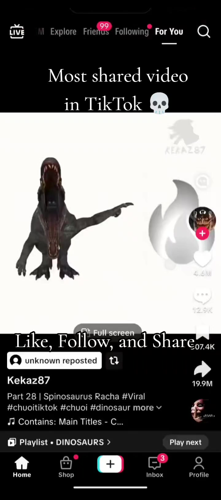 Most shared video in TikTok #fyp #foryoupage #trending #viral #fyppppppppppppppppppppppp 