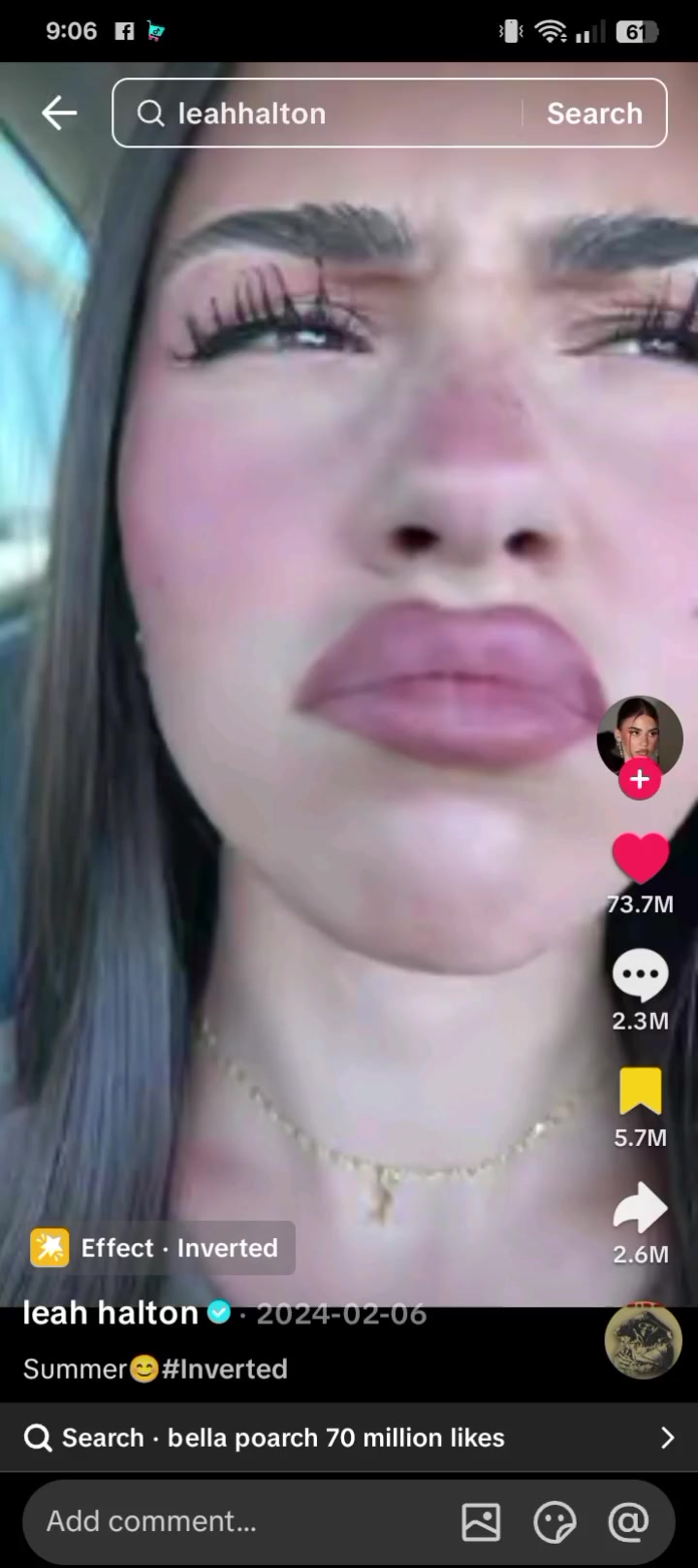 leah, has the most likes and viewers on her video.@looooooooch #viralvideo #viraltiktok #viral #fyppppppppppppppppppppppp #fyp 