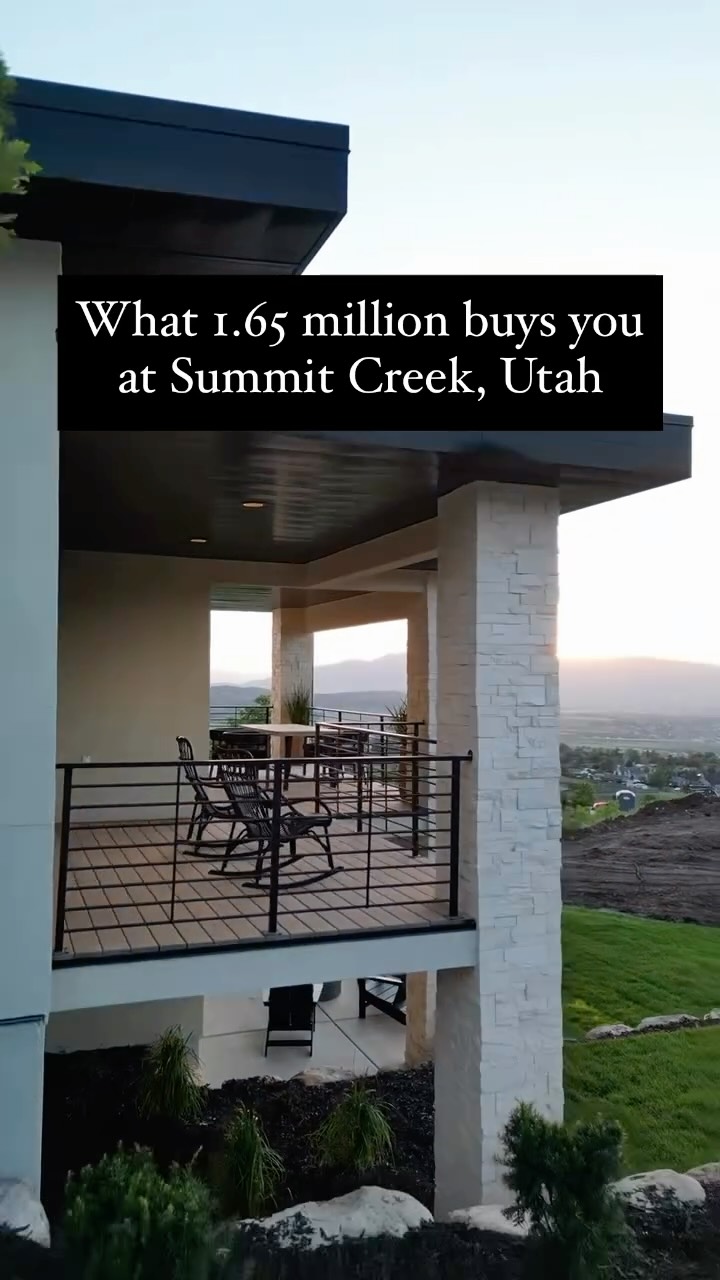 At $1.65M, this Summit Creek home by @trevihomes is the smartest move in Utah luxury real estate—a mountain‑modern retreat with breathtaking views, seamless indoor‑outdoor living, and a lifestyle that feels like a vacation every day.

When it comes to Utah luxury, this is where beauty, quality, and value meet.

Footage: @calebmikesell 

#utahrealestate #utahluxuryhomes #mountainmodern #luxuryrealestate #summitcreek #utahhomes #dreamhome