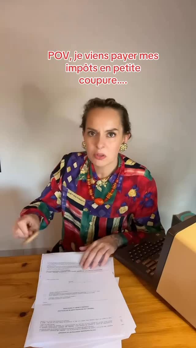 Je viens de payer mes impôts en petite coupure