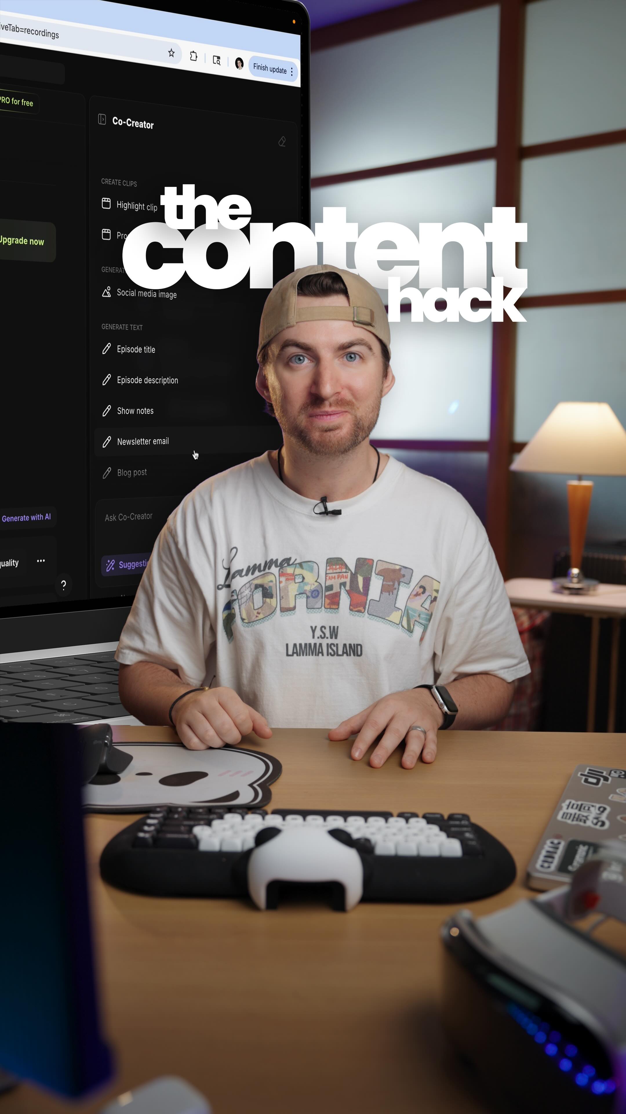 Create 1 weeks worth of content from a single recording. The brand new Co-Creator in Riverside is no joke. It’s an AI assistant that can repurpose one video in so many ways. From multiple short form clips to blog posts and newsletters. 

Check it out by heading to the link in my bio.

#riversidepartner #videoeditor #podcast