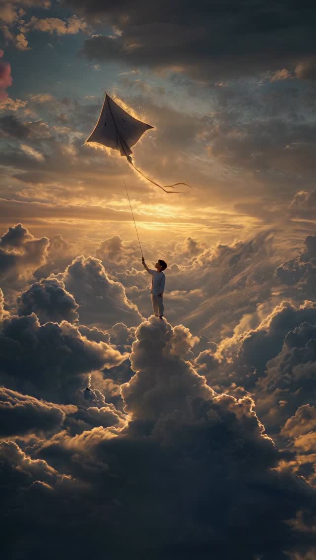 kite on the clouds 🪁☁️

AI visuals by @echoesofjoonas

Tools I use: Freepik, Midjourney, Magnific AI, Topaz Video, Photoshop

#kite #sunset #clouds #ai