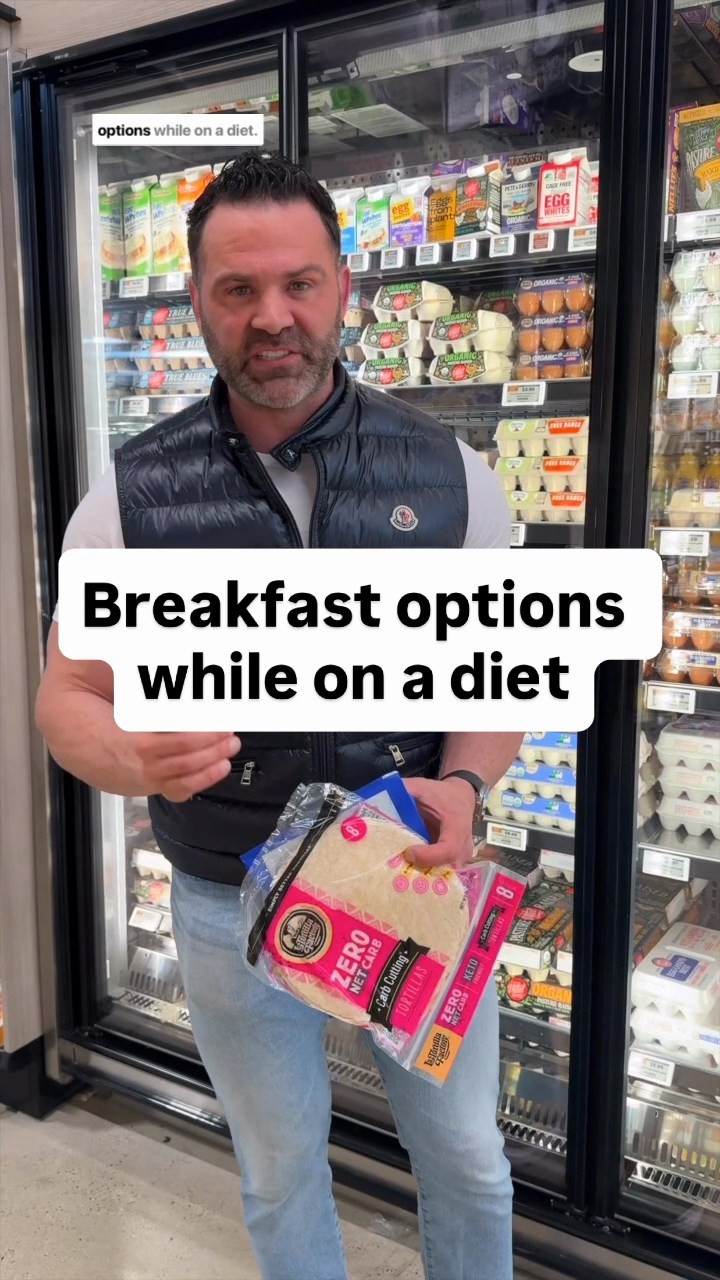 Here at the grocery store to help you put together diet-friendly breakfast options:

1️⃣ Greek-Style Breakfast Wrap | High-fiber wrap + chicken + eggs + feta cheese.

2️⃣ @NelliesFreeRange Egg Bites | Toss these in the air-fryer they are absolutely delicious and extremely convenient.

3️⃣ High-Protein Cereal | @CatalinaCrunch + @Fairlife milk

4️⃣ Bagel and Lox | @DavesKillerBread bagel + smoked salmon + onions + tomatoes

5️⃣ Cherry Bliss Smoothie | 240ml almond milk + 100g frozen cherries + 45g chocolate protein powder + 2tsp vanilla extract + pinch cinnamon, salt

➡️ Comment BREAKFAST below for more information on the Zemer Method: Recipe Guide!