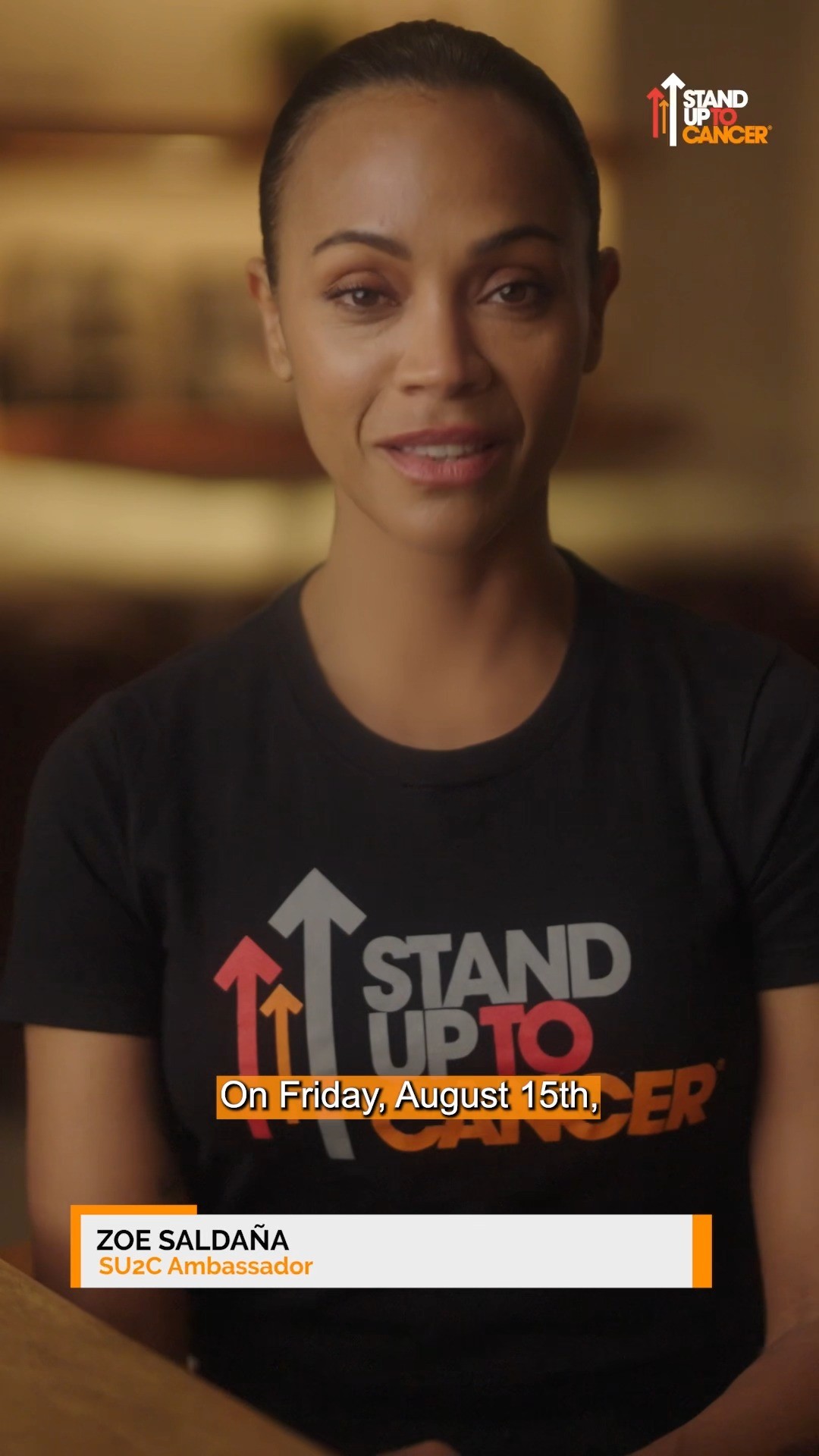 Join @SU2C Ambassador @ZoeSaldana and tune in Friday, August 15th at 8pm ET/PT and 7pm CT as Nashville's biggest stars stand up alongside the incredible doctors, scientists, and survivors working together to bring an end to this horrible disease. It’s one night with one goal: Beat cancer. Learn more and donate at StandUpToCancer.org/ShowLT. 🧡 #StandUpToCancer