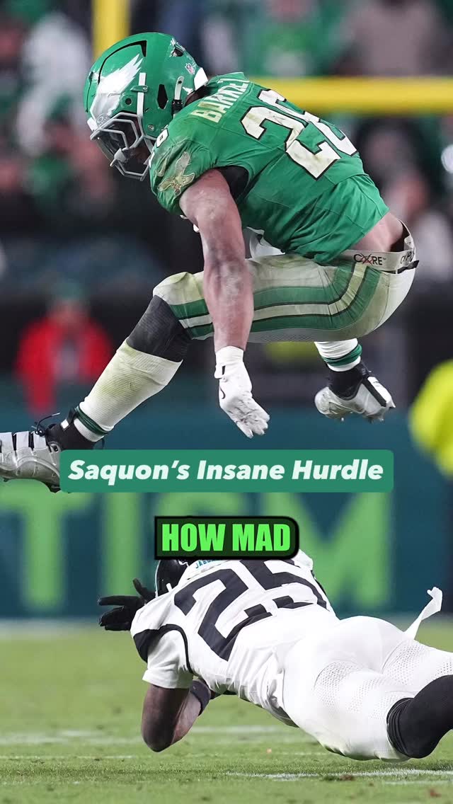 The only person who wants @saquon to stop hurdling is his Mom @pardonmytake