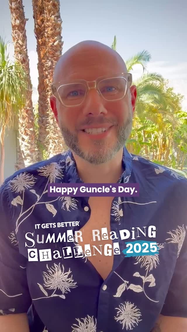 It’s GUNCLE’S DAY (aka Gay Uncle’s Day) and yes, that’s a real thing.

We’re celebrating with @mrstevenrowley himself, author of The Guncle and the The Guncle Abroad - because sometimes the best, most supportive family is found family.

Join our Summer Reading Challenge to read amazing queer lit like Steven’s, while fundraising for It Gets Better! Learn how to start, download free graphics, and see our whole summer reading list at igb.to/SummerReading25 or using the link in our bio.

#itgetsbetter #queerlit #lgbtqbooks #guncle #bookstagram #lgbtqyouth #transyouth