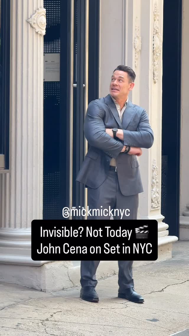 Can you really see John Cena 👀🎬 The WWE legend was in NYC today filming scenes for his upcoming Netflix movie Little Brother 🧐 Any guesses what it’s about? @johncena @netflix 
#JohnCena #Netflix #OnSetNYC #BehindTheScenes #FilmInNYC #OnlyInNYC #MovieMagic