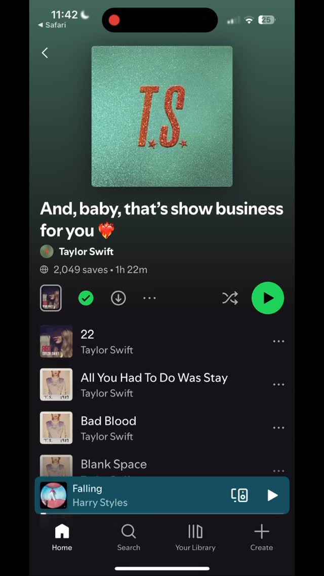 Official playlist created by Taylor on @spotify
And baby, that’s show business for you… ❤️🔥
#taylorswift #TSTheLifeofaShowgirl