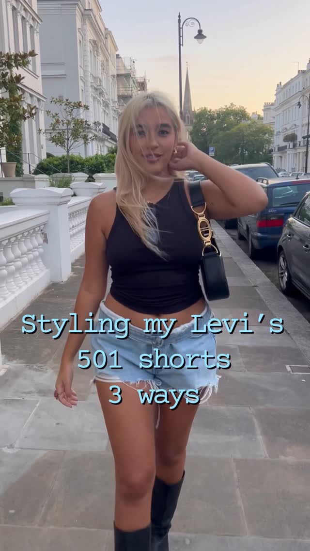 Styling my Levi’s 501® Original shorts 3 ways(╹◡╹)♡