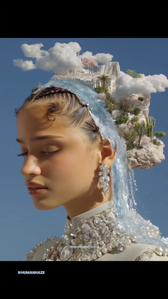 God burn 2 graphic cards when making her @tyla water remix Also did the visual remake for @travisscott !!! 💦🏖️#tyla #water #traviscott #digitalart #fyp #aigc