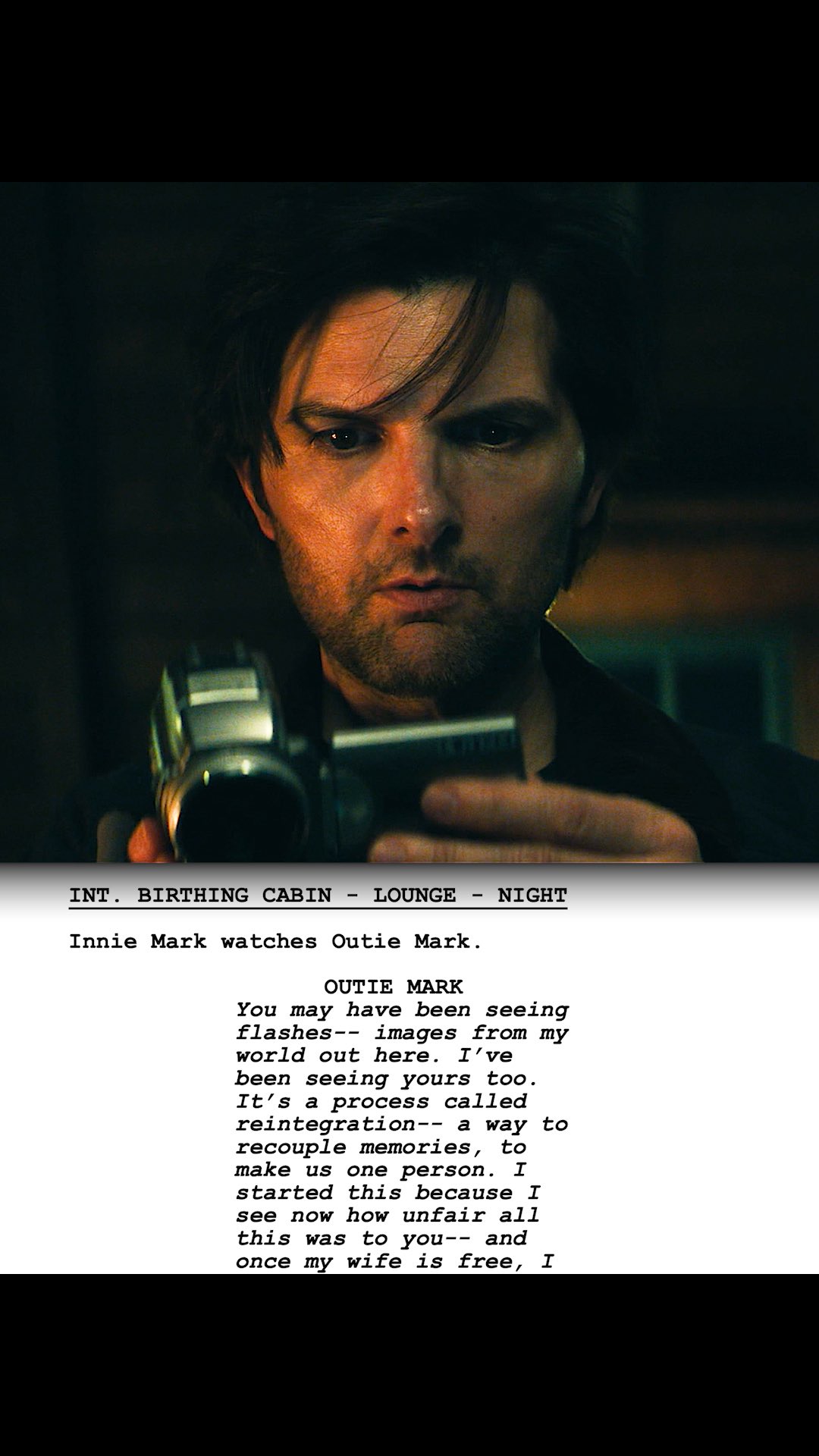 When your Innie and Outie finally meet… #AppleTVPlusPartner
Severance leads the Emmys with 27 nominations, including Adam Scott’s for Lead Actor in a Drama Series.

Severance: S2.E10 “Cold Harbor” 
• Directed by: Ben Stiller
• Written by: Dan Erickson