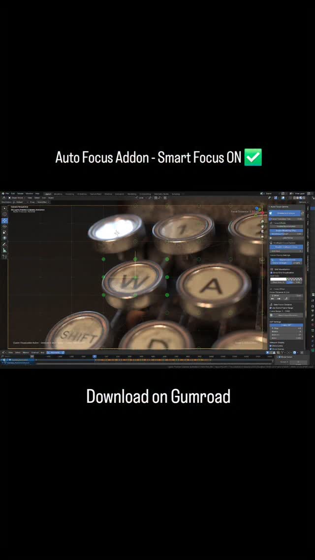 Auto Focus Addon for Blender
#3d #blender #blender3d #vfx #animation #camera
