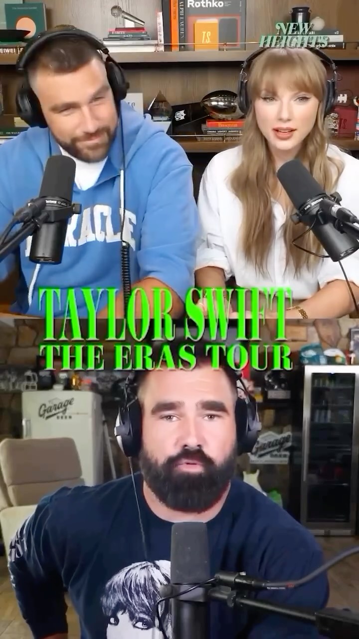 Jason Kelce introducing Taylor Swift on the @newheightshow!

The full episode will be out tonight at 7pm EST on YouTube!