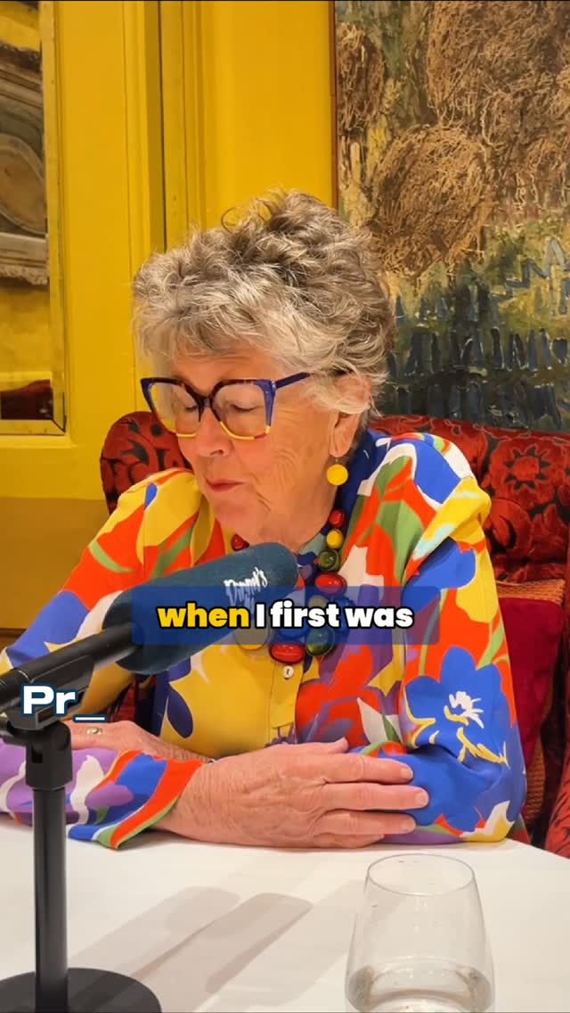 This week on Dinner’s On Me, ‘The Great British Bakeoff’ and ‘The Great American Baking Show’ 🍰 Prue Leith joins the show. Over escargot 🐌, we talk about her incredible life before TV: growing up during apartheid in South Africa, falling in love with her mother’s best friend’s husband, and becoming a celebrated chef 👩🍳, novelist, and memoirist📚. Plus, Prue shares how it feels to be thriving in her 80s, and the lemon curd cupcake 🧁 she still remembers from my time in the tent. This episode was recorded at L’Escargot in Soho, London.
Ps. Don’t forget to see me (alongside Prue) in ‘The Great American Baking Show: Celebrity Summer’ – out August 16 on Roku! 😎