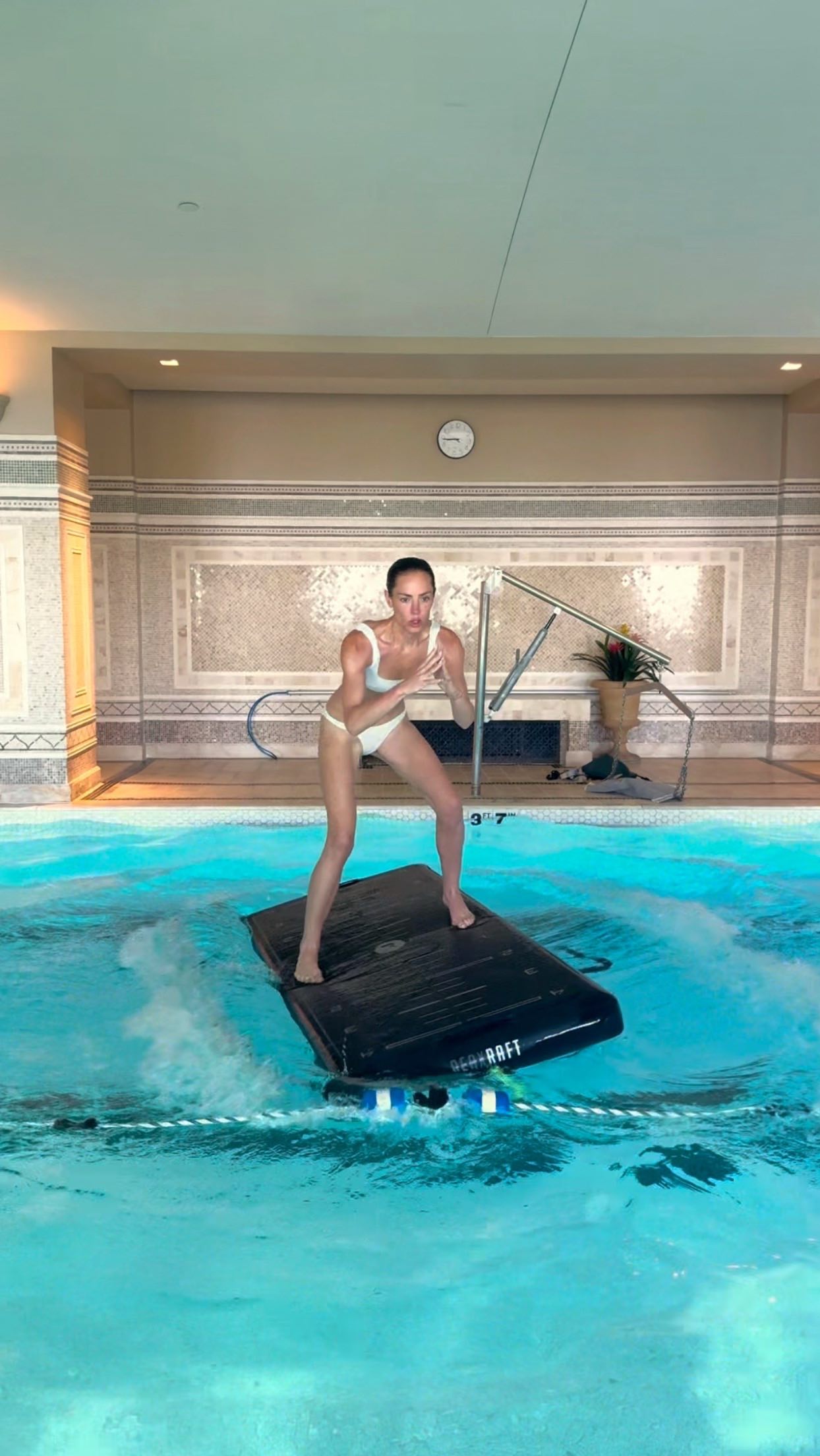 ✨ August 13 — Day 13 of SPARK(LE) BACK 💧

As most of you know, working out has always been a huge part of my life — not just for my physical therapy, but for my mental health too. This month’s reset is about finding joy in movement, and today I got that in the most fun, challenging way: HIIT on water. 🌊

@reaxingofficial — a high-intensity interval workout done on an aquatic raft. The constant movement of the water forces your body to engage every muscle for stability, activating your core the entire time. It’s incredible for balance training, knee rehabilitation, cardio, and strength building — and being at altitude makes your heart work even harder.

But what I love most? You have to stay present. If you overthink, you’re in the water. It’s the perfect metaphor for this reset: show up, find your balance, push yourself, and don’t be afraid to get messy. Because joy lives right alongside the hard work.